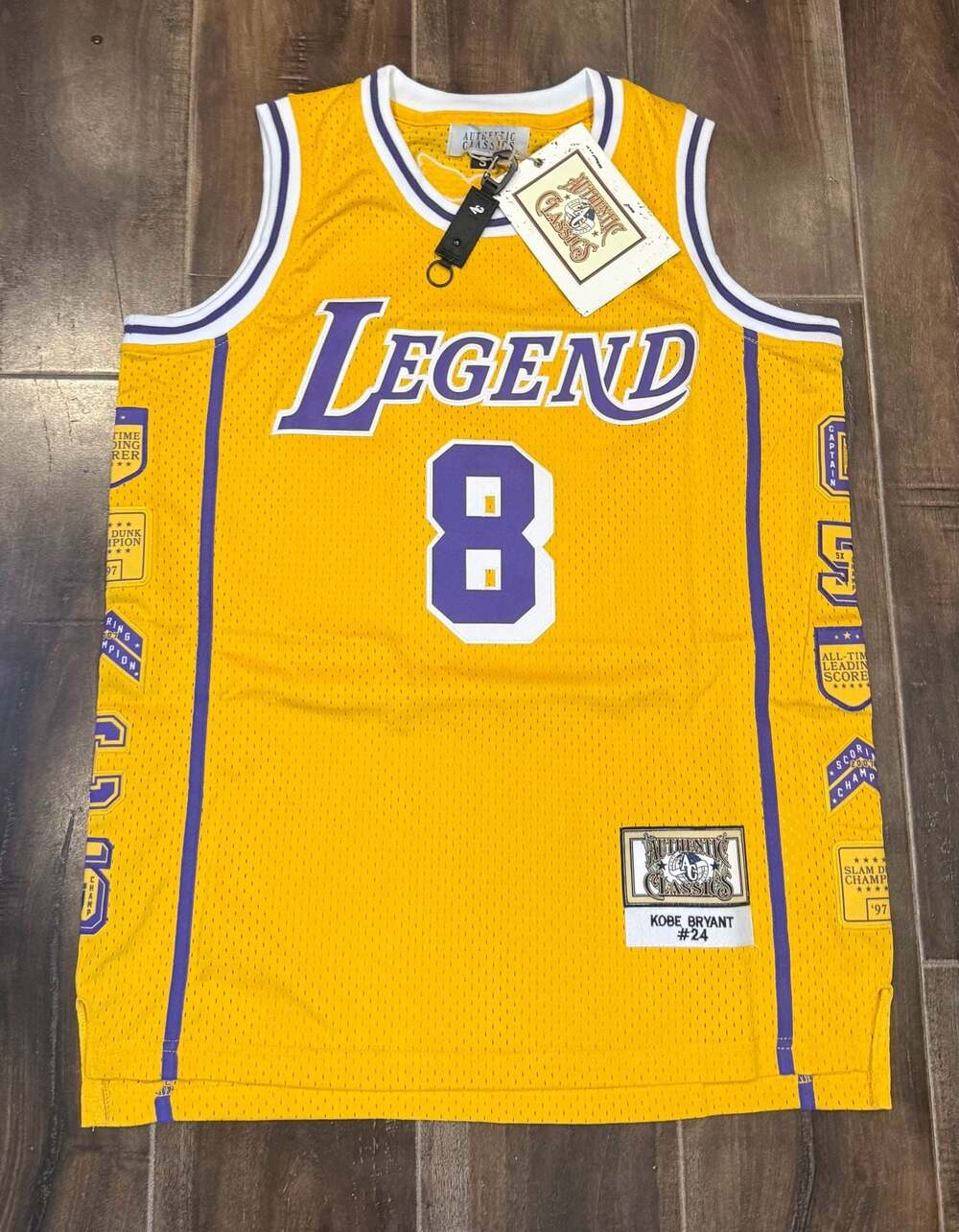 Authentic Classics Kobe Bryant Los Angeles Lakers Mamba Legend Patch Jersey